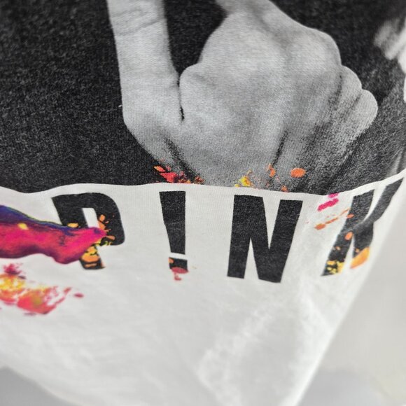 Pink Beautiful Trauma World Tour 2018 White 100% Cotton Tank Top Size XXL - Picture 4 of 8